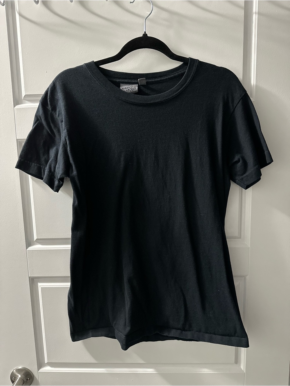 Naked & Famous Classic Black Crewneck T-Shirt Size M